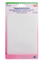 Термозаплатки, 10 х 15 см, 2 шт, цвет белый
