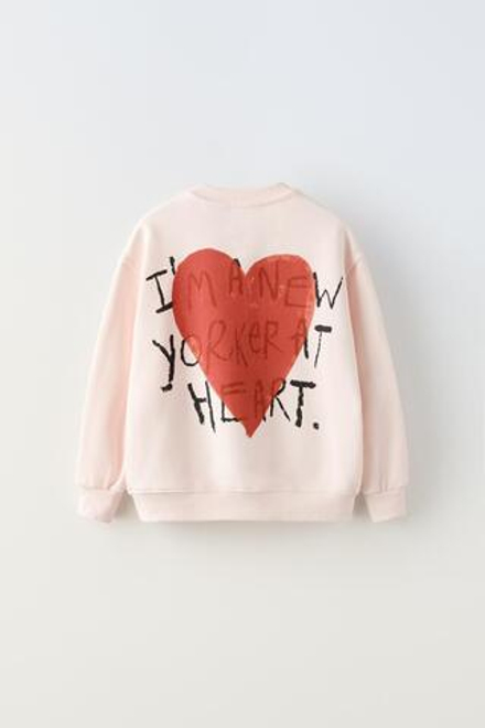 ZARA ТОЛСТОВКА I LOVE NY®, РОЗОВЫЙ
