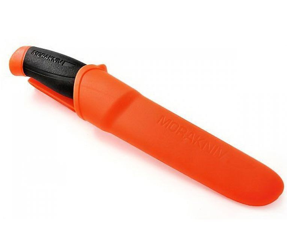 Нож Morakniv Companion F Orange, нерж. сталь, прорезиненная рукоять, 11824