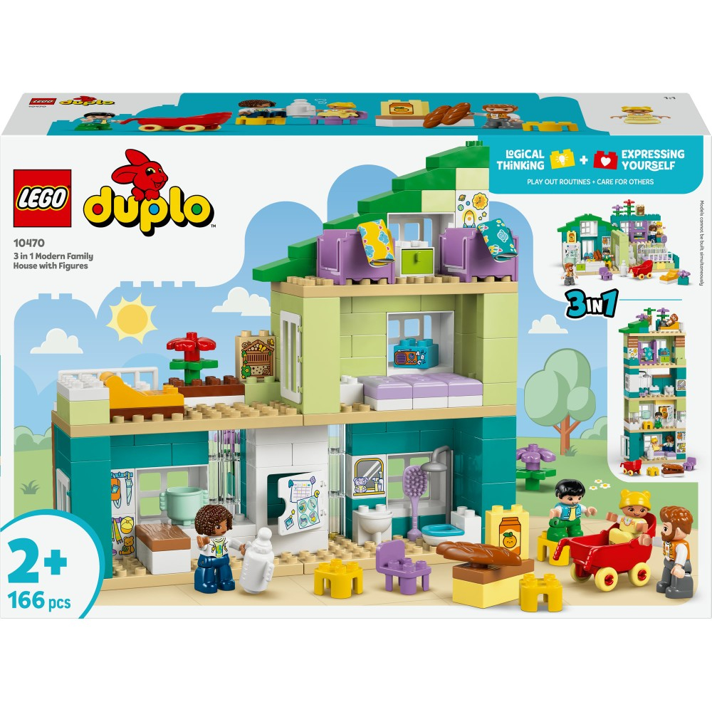 LEGO DUPLO - Современный семейный дом 3 в 1 с фигурками 10470