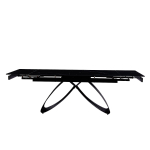 Стол керамический LA ALTA KENIA Shashi black 160-240/90*76, каркас черный