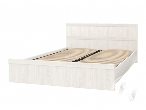 Кровать КД-1.11 1600 Спальня Сабрина-2 (ясень анкор светлый)