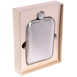 Фляга металлическая 100мл 15*12см «Фрост» в подарочной коробке