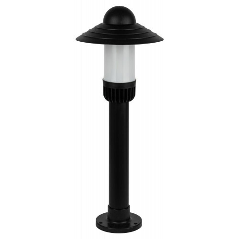 Садово-парковый светильник ЭРА НТУ 01-60-008 Поллар напольный черный IP54 Е27 max60Вт h660мм