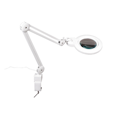 Лупа-лампа на струбцине Veber LED Bi-color, со сменными линзами и подсветкой (8608D)