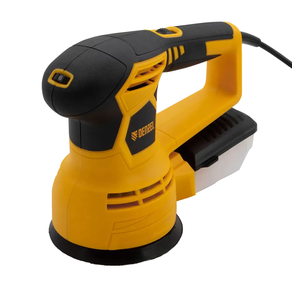 Машина шлифовальная эксцентриковая OS-125, 450 Вт, 6000-12000 об/мин Denzel, 27601