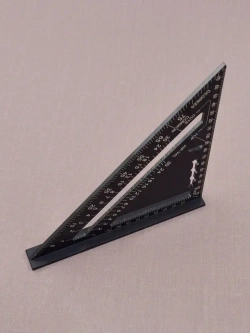 Угольник столярный линейка Свенсона метрический SKATA, 180мм, Алюминий