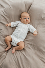 Боди с коротким рукавом на кнопках, Молочный