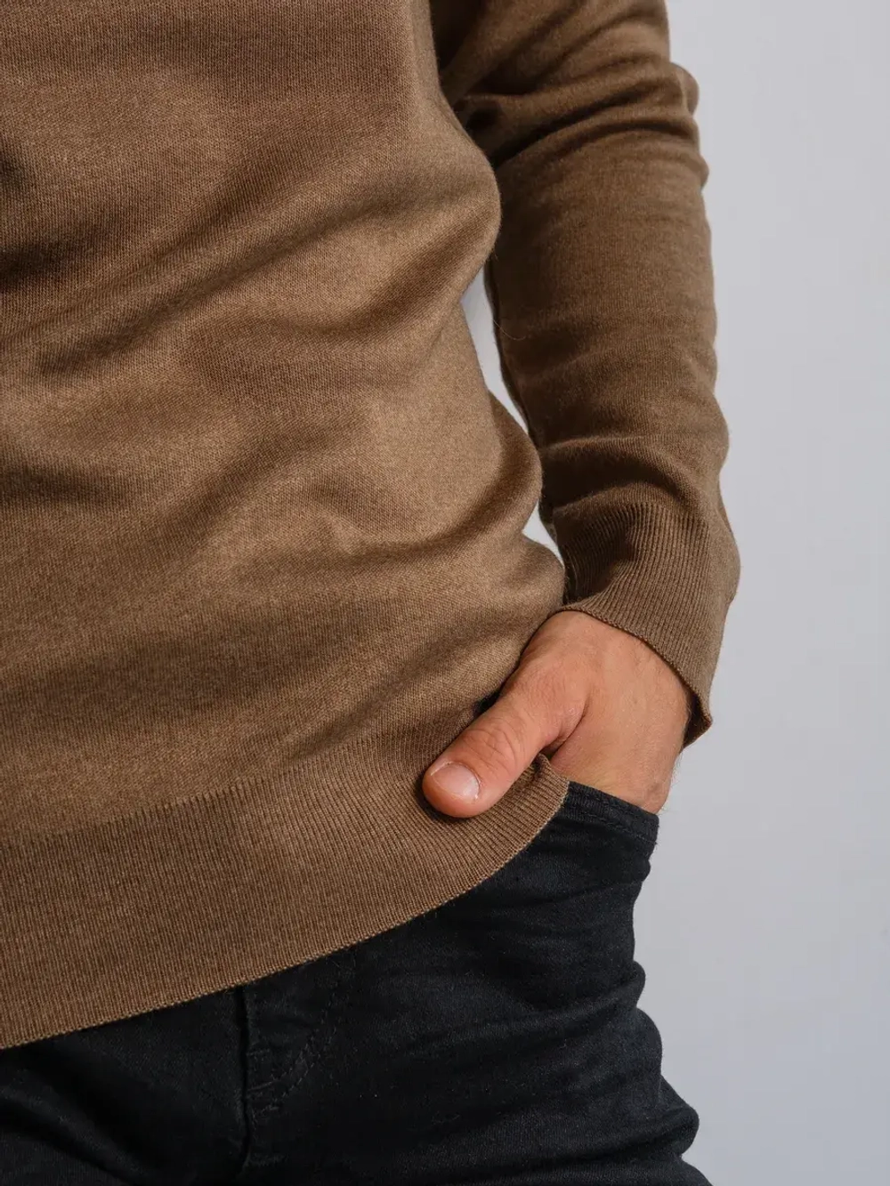 Джемпер Турция тонкий теплый с горлом