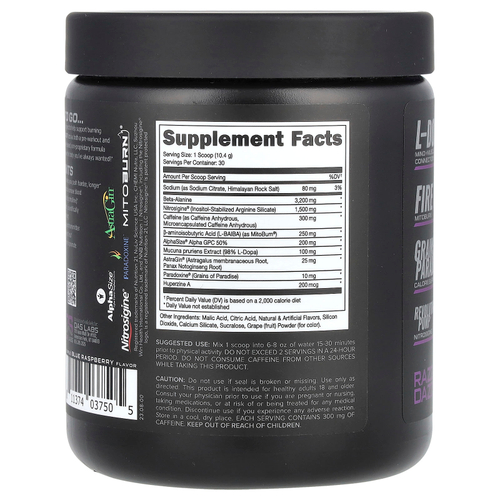 Bucked Up, LFG Burn, предтренировочный комплекс, Razzle Dazzle, 312 г (11 унций)