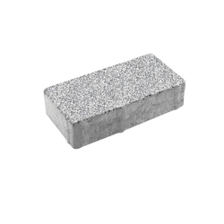 Тротуарная плитка ПРЯМОУГОЛЬНИК 200x100 мм - Стоунмикс Белый с черным