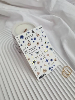 Lucky Rose Слайдеры наклейки для ногтей Foil 197