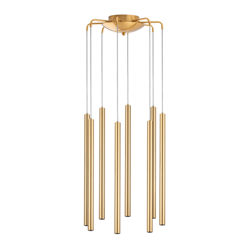 L8T747233 Люстра TUBO LED 40W 2400LM 25G ЗОЛОТО 3000K (574733+747233 (8шт)