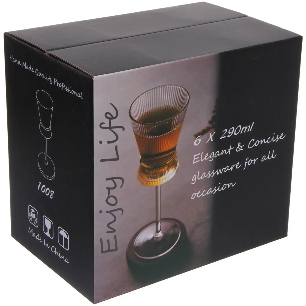 Бокал для вина 350мл «VIVALDI» в наборе 6шт, красный