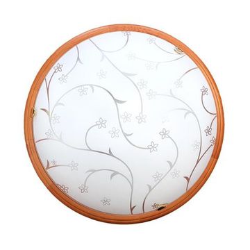 3107 GL-WOOD SN Светильник стекло/белое/св. орех E27 3*100Вт D560 LUARO WOOD