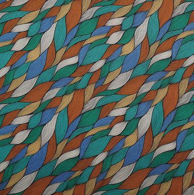 Атлас Армани стрейч принт, 90 гр/м2, 148 см