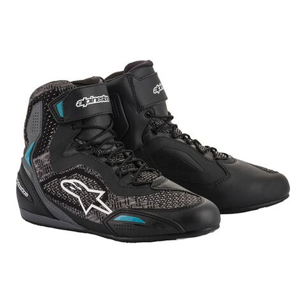 ALPINESTARS Мотоботы женские короткие STELLA FASTER-3 RIDEKNIT серо-бирюзовые 2510520