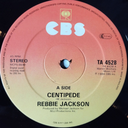 Винтажная виниловая пластинка LP Rebbie Jackson Centipede (UK 1984) Maxi Single 45 RMP