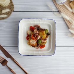 Салатник 400 мл 16*16 см h4,5 см квадратный Sea Flower P.L. Proff Cuisine [6]