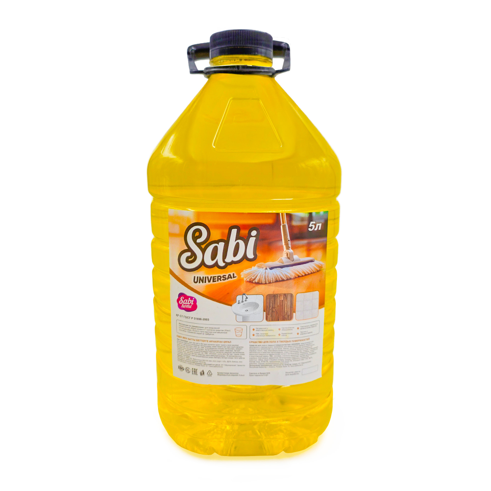Средство для мытья полов, универсальное Sabi, концентрат, канистра, 5 литров