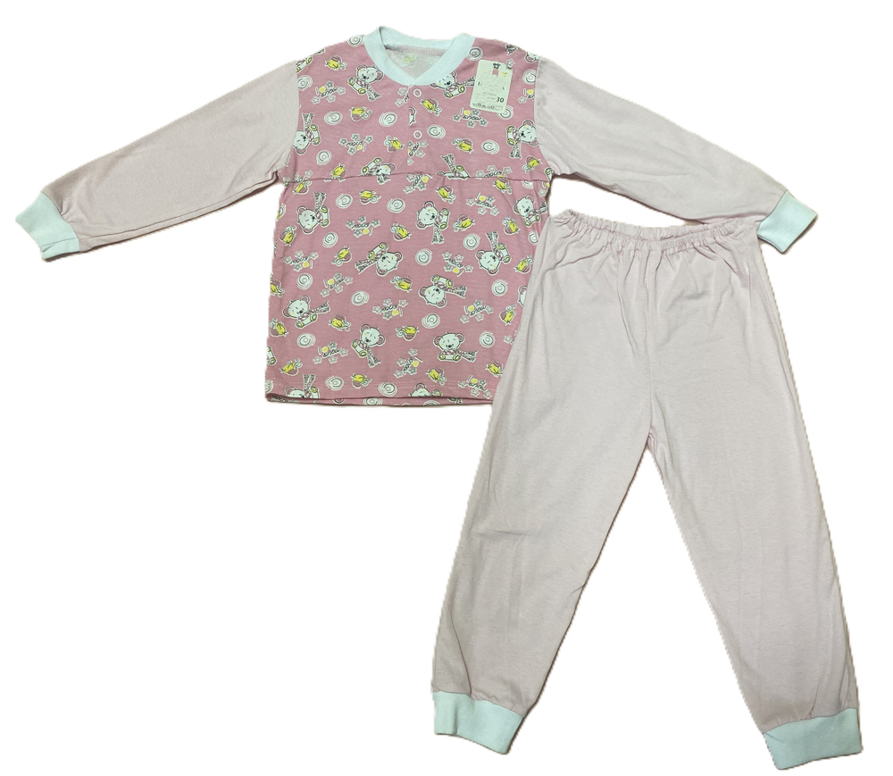 Пижама на кнопках из кулирки (100% хлопок) на рост 92-98 см