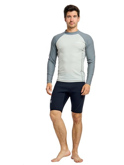 Футболка рашгард лонгслив Sargan Агидель UPF 50+ мужская серая