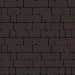 Тротуарная плитка Арена - Стандарт Коричневый, комплект из 2 видов плит