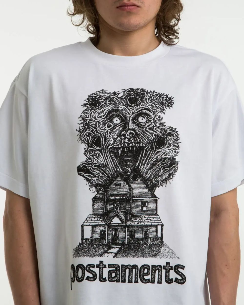 Футболка Postaments Fright Night белая