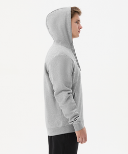 Флисовое худи на молнии ESSENTIAL Cotton Fleece FZ Hoodie, серый меланж