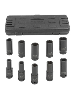 Набор головок ударных глубоких 10пр.,1/2''6гр.(10,12-15,17,19,21,22,24мм) Forsage F-4107-5MPB
