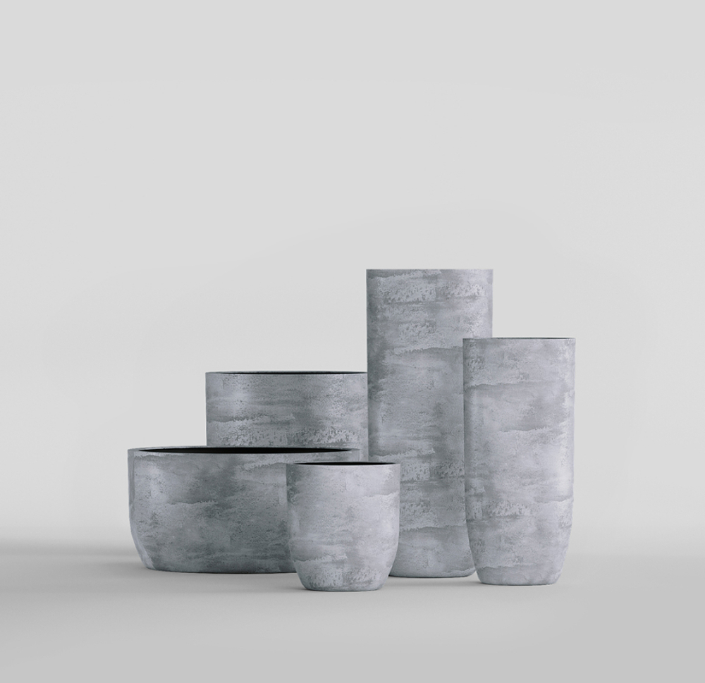 Кашпо, коллекция КОНКРИТ, форма ЙАР