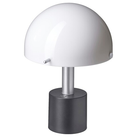 IKEA NÖDMAST  (ИКЕА НÖДМАСТ)  -  Светодиодная лампа на батарейках, белая/черная, 26 см