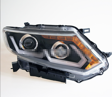 Передние фары Ниссан Х-трейл Т32 2015-2016 V3 type [Комплект Л+П; ходовые огни; биксеноновая линза; электрокорректор]