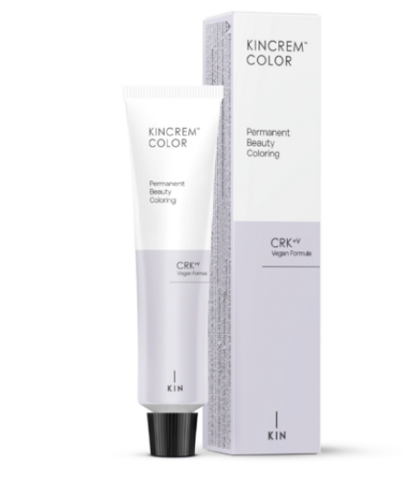 Крем-краска для волос KINCREM COLOR Permanent Beauty Coloring CRK+V Vegan Formula тон 9.12 VERY LIGHT ASH IRIDESCENT BLONDE