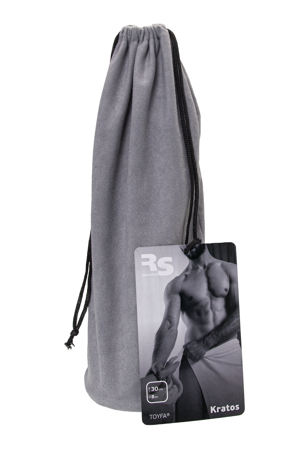 Фаллоимитатор RealStick Brutal Kratos на присоске телесный 30 см