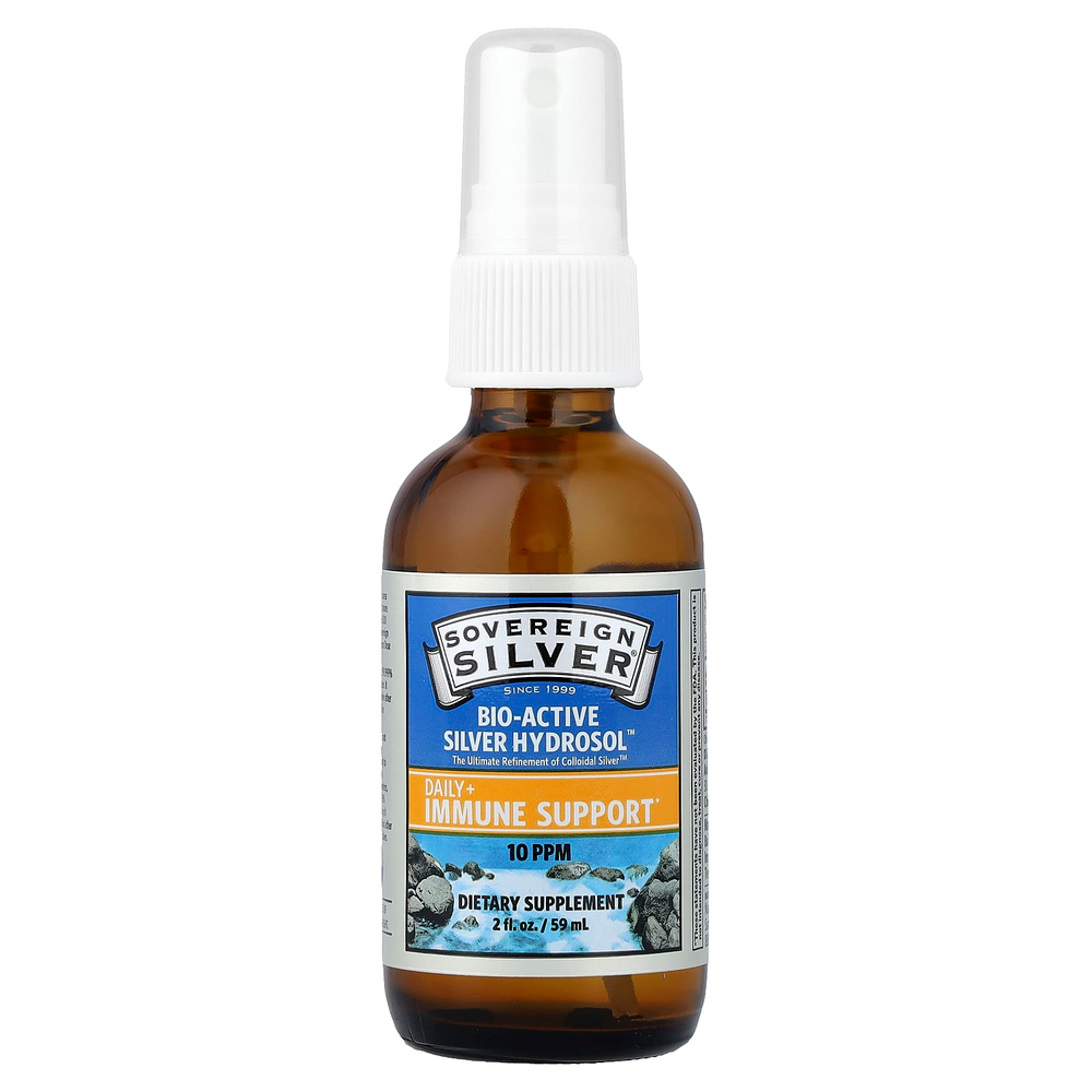 Sovereign Silver, Bio-Active Silver Hydrosol™, мелкодисперсный спрей, 59 мл (2 жидк. унции)