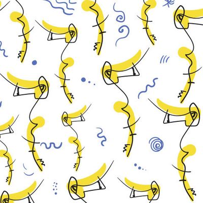 Стилизованные морские коньки