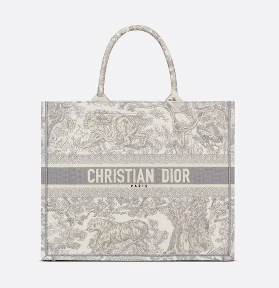 Сумка Dior Book Tote Dioriviera, белый/серый