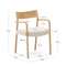 Стул Falconera со съемным чехлом из массива дуба с натуральной отделкой FSC Mix Credit