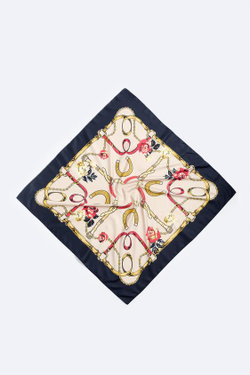 ZARA АТЛАСНАЯ БАНДАНА С ПРИНТОМ «ПОДКОВА», РАЗНОЦВЕТНЫЙ