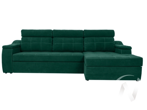 Диван угловой правый Бруно ДКУ-О NEW (Storm 626; 2 категория)