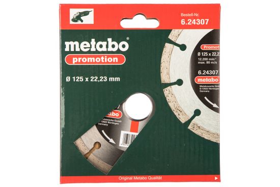 Круг отрезной алмазный МЕТАБО 125х22,23 мм универсальный