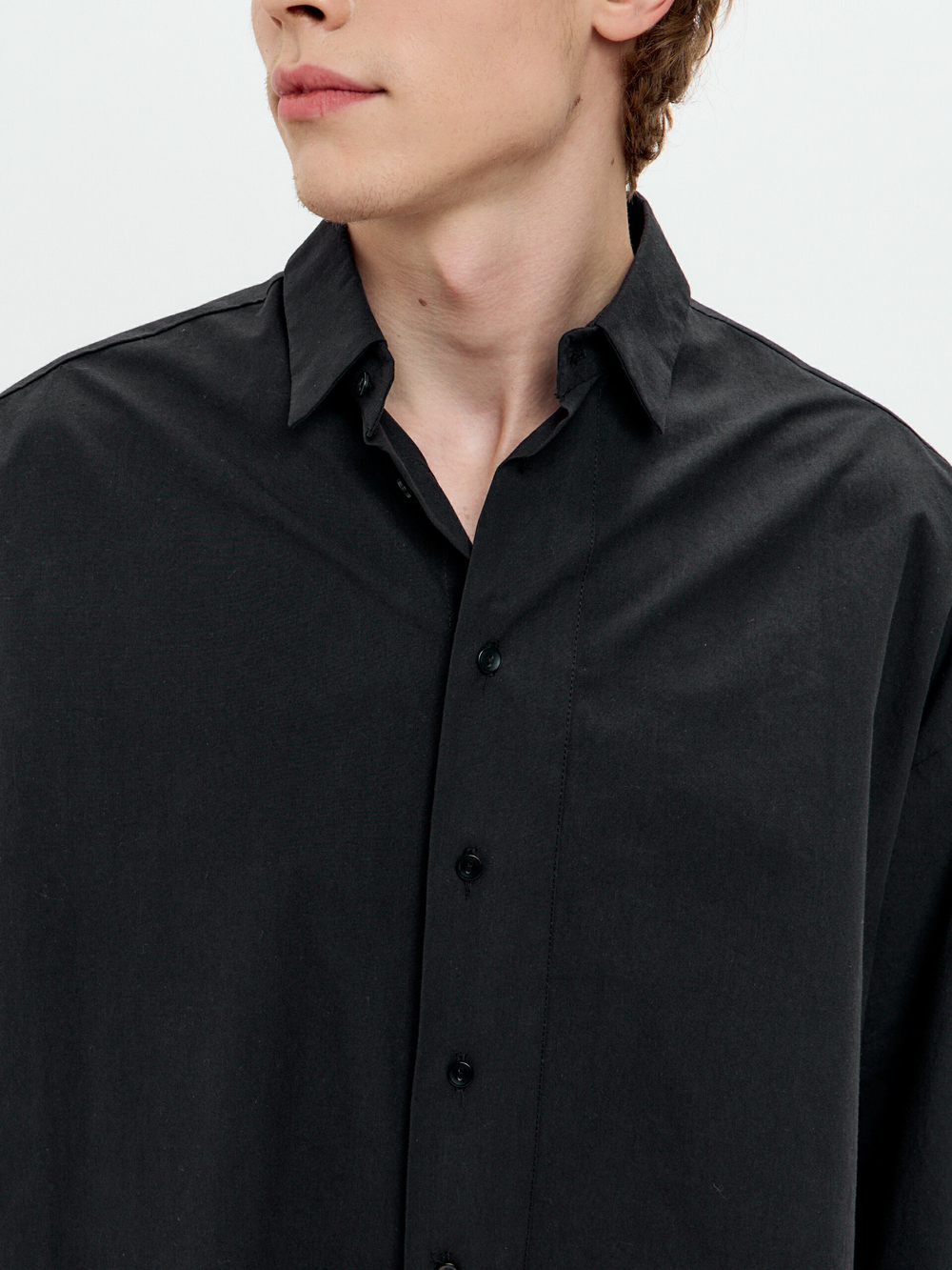 Рубашка мужская LONG черная