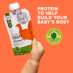 Serenity Kids, Фермерская индейка + розмарин с фиолетовой морковью, цукини и сельдереем, для детей от 6 месяцев, 99 г (3,5 унции)