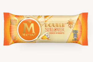 МОРОЖЕНОЕ DOUBLE SUNLOVER КОКОС И МАНГО 85МЛ МАГНАТ
