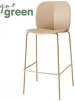 Стул пластиковый полубарный Scab Design Mentha Go Green, тортора