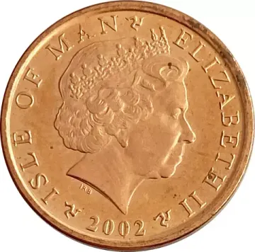 1 пенни 2002 Остров Мэн
