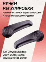 КОМПЛЕКТ ручек регулировки спинки сиденья Volga Siber (водительская+пассажирская)