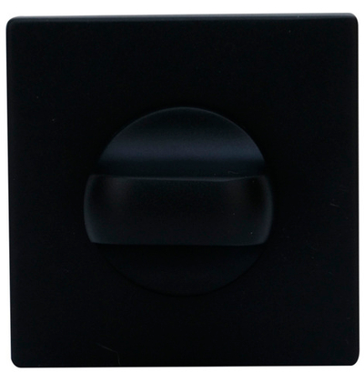 Завертка SILLUR OL-L M.BLACK матовый черный квадрат.