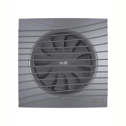 Вентилятор осевой вытяжной DiCiTi Silent 4C Dark Gray metal, с обратным клапаном, D 100 мм, 8,4 Вт
